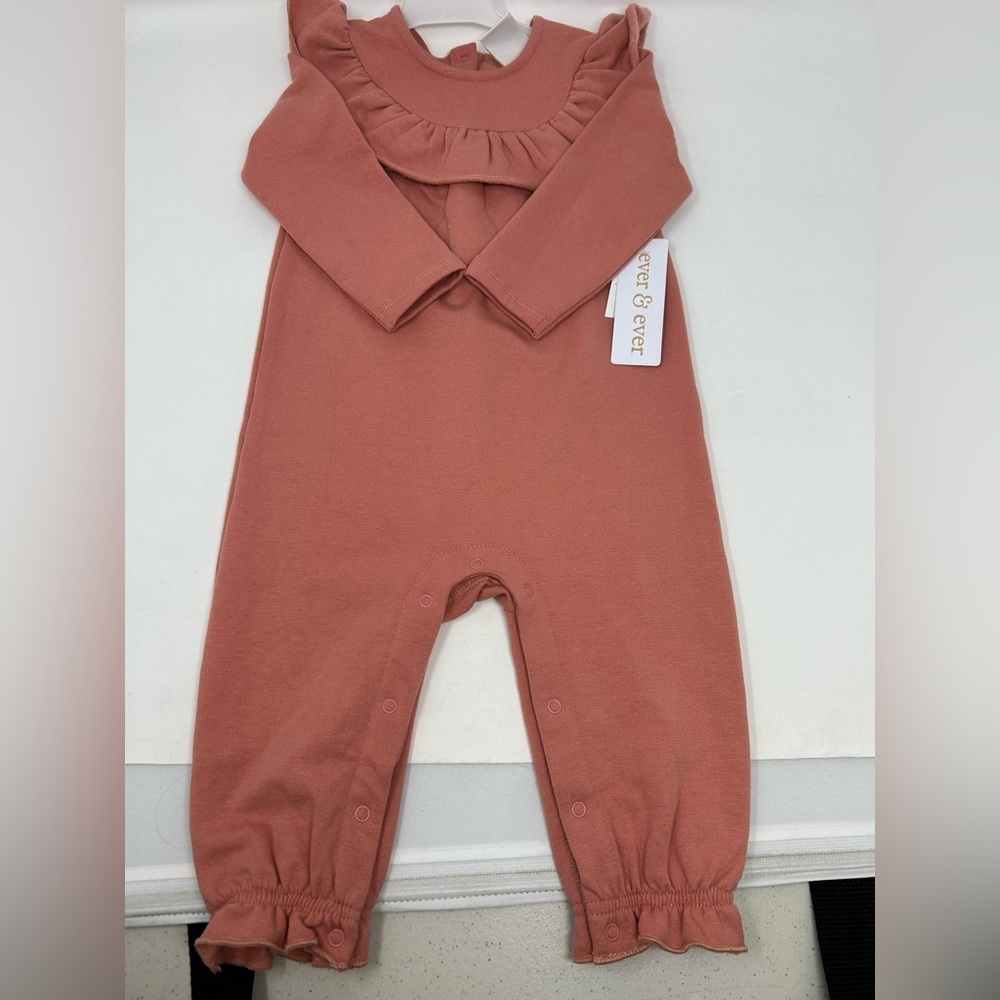 NWT Ever & ever Baby Long Sleeve Jumpsuit